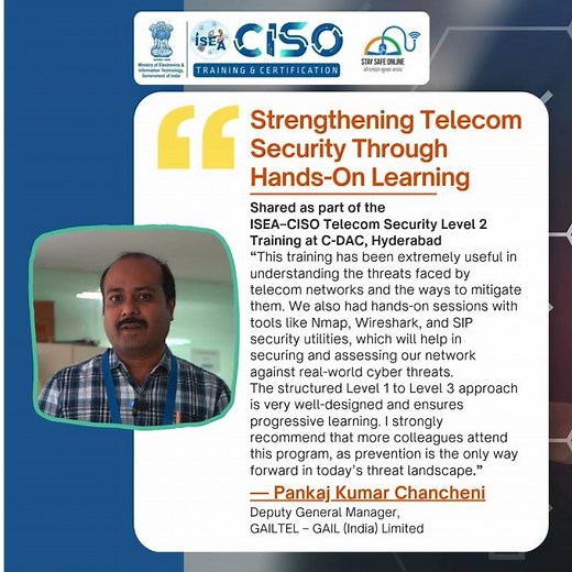 Telecom Security Level 2 Training | ISEA–CISO Program