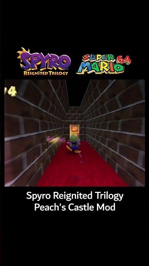 This Spyro Reignited Trilogy mod lets you play in Peach's Castle from Super Mario 64! | #Spyro