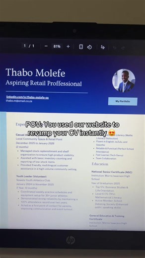 CV revamps shouldn’t take days to be done 💔 these days, companies are using ATS scanners to filter your CV before a person reads them. Use the link in bio to revamp your CV instantly and get hired in 2026 🌟 #southafricatiktok🇿🇦 #unemployed #cvgenerator #mzansititkok