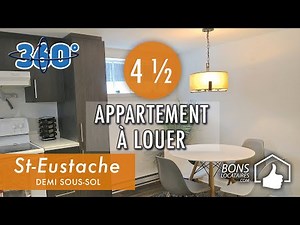 Apartment 360° tour/Logement à louer/Appartement à louer St-Eustache 4 1/2 (BonsLocataires.com)