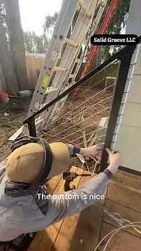 How to stainless steel cable railing! #diy #tools #construction