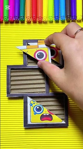 Sprunki OC ￼twenty two number block phase 2 cardboard puzzle game #game #art #drawing #shorts