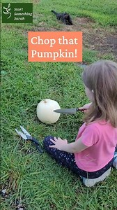 Chop that Pumpkin! 🎃 #learnbydoing