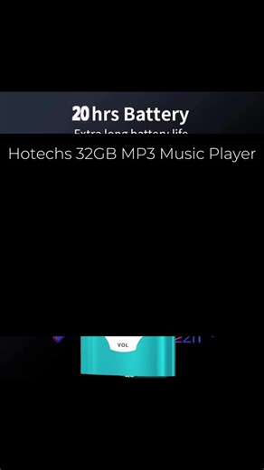 Mp3 Player with 32GB Memory Card, Hotechs Slim Digital Music Player with 1.82'' LCD Screen and Fm Radio, Portable Voice Recorder #headphones #electronics #techgadgets #headphonesrecommended #headphone #ipod #minispeaker #bluetoothspeakers #headphones🎧 #hometech