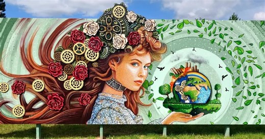 Installation Artist Creates “Mechanical Paintings” That Come Alive With Motors and Solar Panels