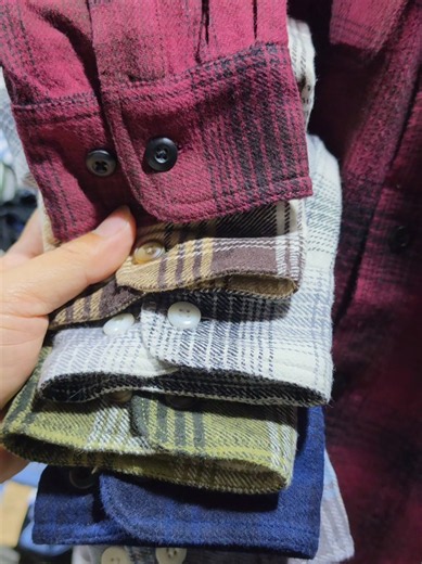 Relaxed Fit Flannel Woven Shirt — Layering Season Sizes S-XL