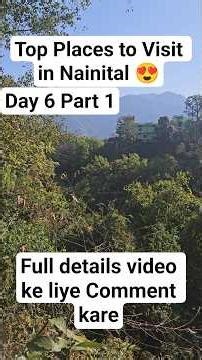 Top Places to Visit in Nainital | Best Nainital Tourist Places | Nainital Travel Guide 2026