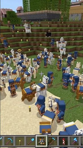 【マイクラ】最強キャラ／行商人のスポーンエッグがあるとは！ 知りませんでしたので、大量に出してみました #minecraft #マイクラ #マインクラフト #ps5 #switch #行商人