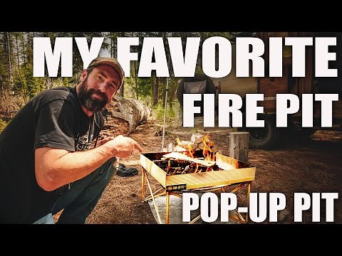 Best Camping Stove - Pop Up Portable Fire Pit - Better than Solo Stove