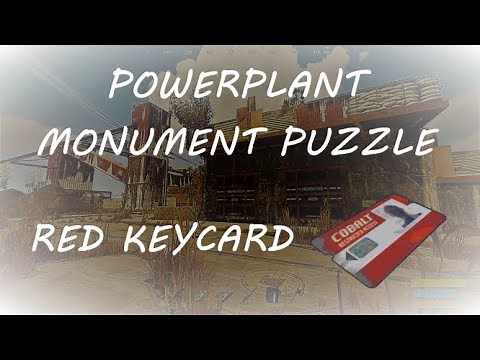 PowerPlant Puzzle - Red Keycard - Rust