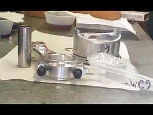 Installing predator 212cc ARC billet aluminum connecting rod to piston