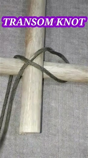 TRANSOM KNOT: How to tie simple lashing knot #tutorial #shorts #camping #boating #diy #tips #ideas