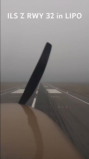 ILS approach in LIPO in low IFR conditions