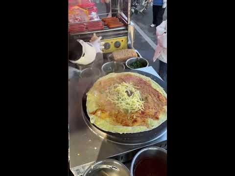 Chinese Street Food: The Art of Making Crispy Jianbing & Chewy Grilled Cold Noodles