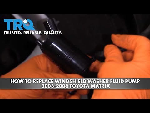 How to Replace Windshield Washer Fluid Pump 2003-2008 Toyota Matrix