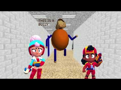 Brawl Stars brawlers in Baldi's Basics Education & Learning Schoolhouse.