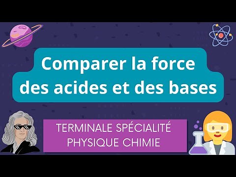 Comparer la force des acides et des bases / Spécialité Physique Chimie