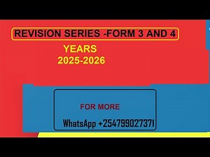 REVISION SERIES FORM 3 AND 4 || Form 3 End of Year 2025 Paper 1 COMPUTER STUDIES EXAMS