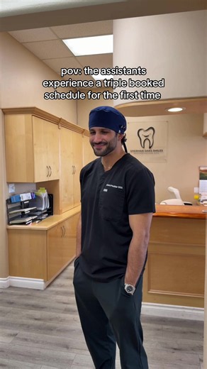 Aww they love it so much they don’t wanna leave and want to sleep at work #dentist @Nina #fyp @Ashley Goel - DA 🦷 #dentistry