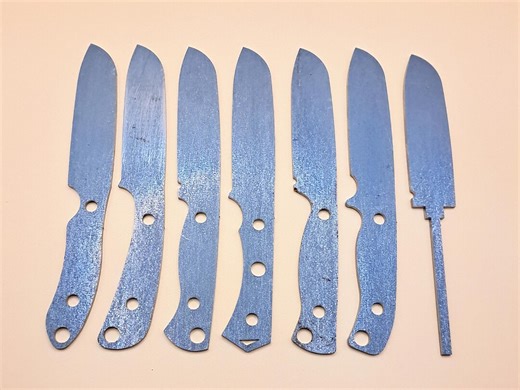 7 Inch Sheepsfoot Knife Blank (unfinished): High Carbon & Stainless Steel DIY Blade