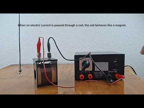 Why does the magnet slow down as it falls through the copper pipe?