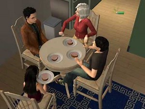 Sims 2: Grandma Cooks Baby on Grill (Cannibalism?!) (HQ)