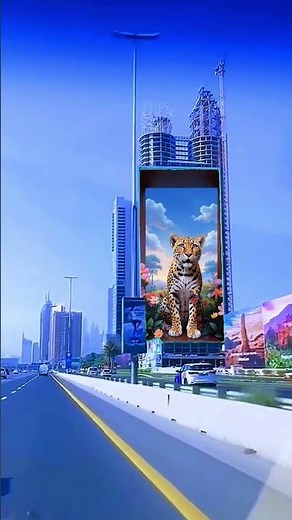 This giant 3D LED billboard