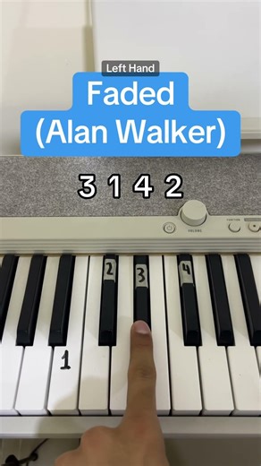 Faded - Alan Walker#piano #tutorial #faded #alanwalker #easy