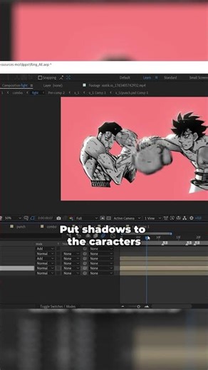 Manga animation tutorial #anime #ippo #aetutorial #aftereffects #aftereffectsedit