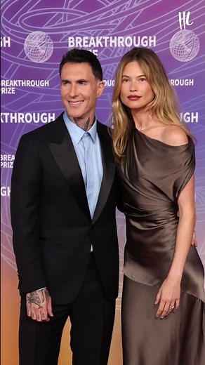 Adam Levine and Behati Prinsloo at the 12th Breakthrough Prize Ceremony.💜(📸: Getty Images)