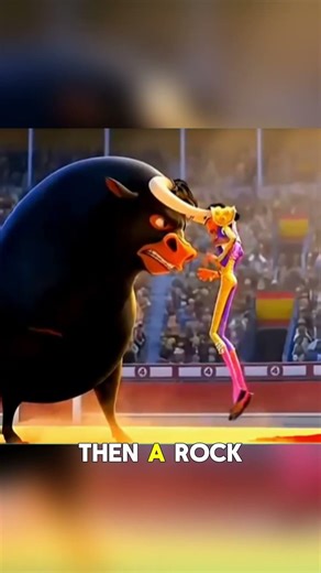 Fight of the innocent bull 🥹~mini toy cartoon secret #cartoon #emotional #bull #trending #shorts