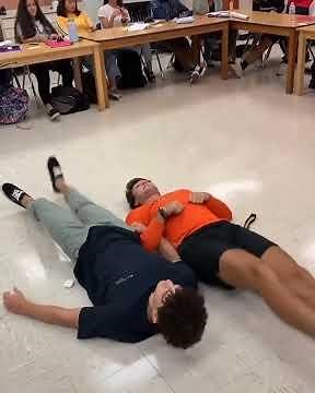 Leg Wrestling in Class