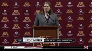 "I'm excited about the challenges and opportunities that lie ahead." Lindsay Whalen on balancing life in the WNBA and as coach of Minnesota Women's Basketball this season | NBA TV