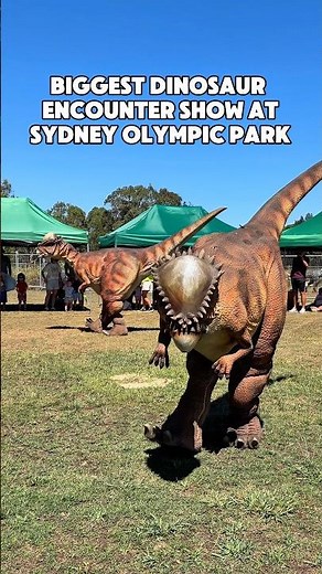 The biggest dinosaur encounter show now on at Sydney Olympic Park! ‪@DinoFest‬