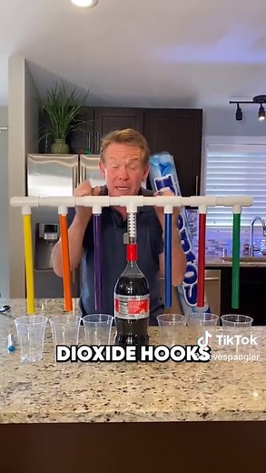Mentos and Diet Coke taken to a whole new level! FULL EXPERIMENT: https://stevespangler.com/experiments/mentos-soda-popdrop/ #Mentos #DietCoke