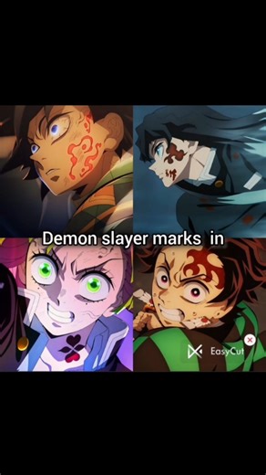 demon Slayer marks in anime vs Manga✨🎀|| #demonslayer #kimetsunoyaiba #demonslayerhinokamichronicles