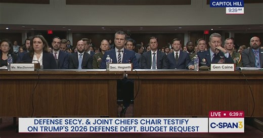 Defense Secretary and Joint Chiefs Chair Testify on 2026 Budget Request