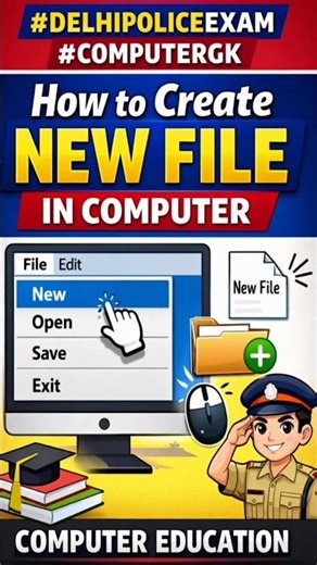 Create New File in Computer | Computer GK