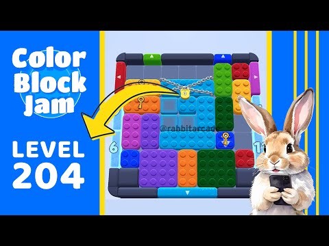 Color Block Jam Level 204 Solution Walkthrough