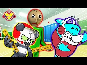 BALDI IS ROBO COMBO ! Let's Play Baldi's Basics with Big Gil and Robo Combo Panda