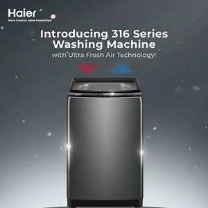 1.8K reactions · 18 comments | Experience freshness like never before with the new 316 Series Washing Machine! Equipped with Ultra Fresh Air Technology, it’s designed to keep your clothes odor-free and fresher for longer. Upgrade your laundry game today! #Haier #316Series #UltraFreshAirSeries #MoreCreation #MorePossibilities #HaierWashingMachine | Haier | Facebook
