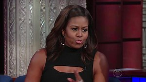 ICYMI: First Lady Michelle Obama does a mean Barack impression... | The Late Show with Stephen Colbert