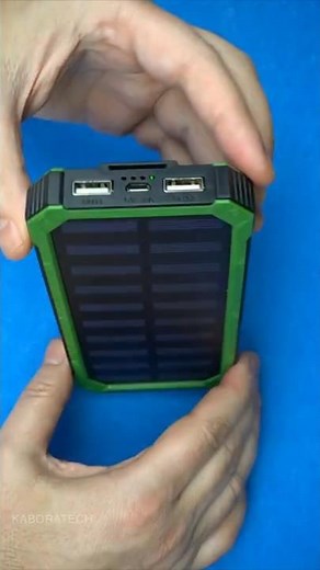 10,000mAh Solar Power Bank!