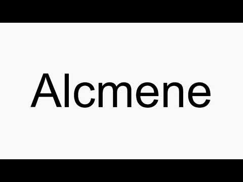How to pronounce Alcmene