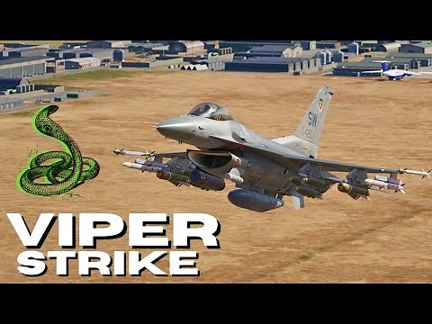 Intense Low Altitude F-16C Viper Attack | 4K Max Graphics DCS World