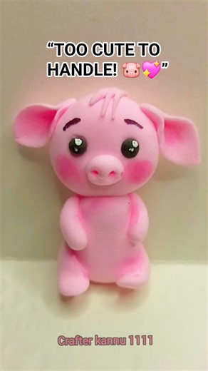 Super Cute Clay Pig 🐷💖 | Easy Mini Animal Craft #Shorts #art #diy #viral