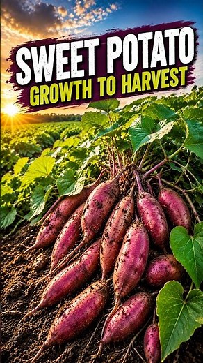Growing SWEET POTATOES From Planting to Harvest | Time-Lapse 🍠