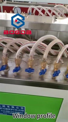 PVC Window Profile Extrusion Calibration Table with co-extruder