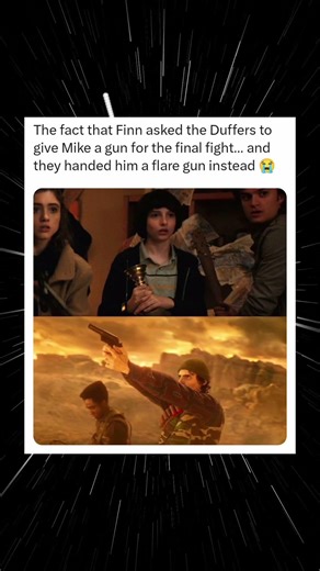 Fans React to Duffers Giving Mike a Flare Gun Instead of a Real Weapon in Final Fight