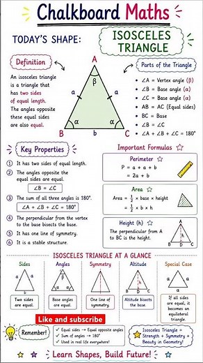 Learn the concept of triangle 🔺 | isosceles triangle! 🤯 | solid gemetry| #Shorts
